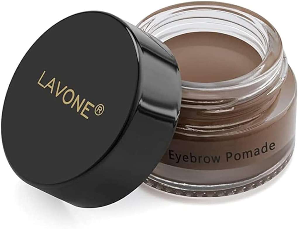 Eyebrow Pomade - Waterproof Brow Pomade for Long-lasting Results,Smudge Proof and Sweat Resistant Formula,Natural Eyebrow Makeup for All Skin Types and Tones - Dark Brown - Image 1