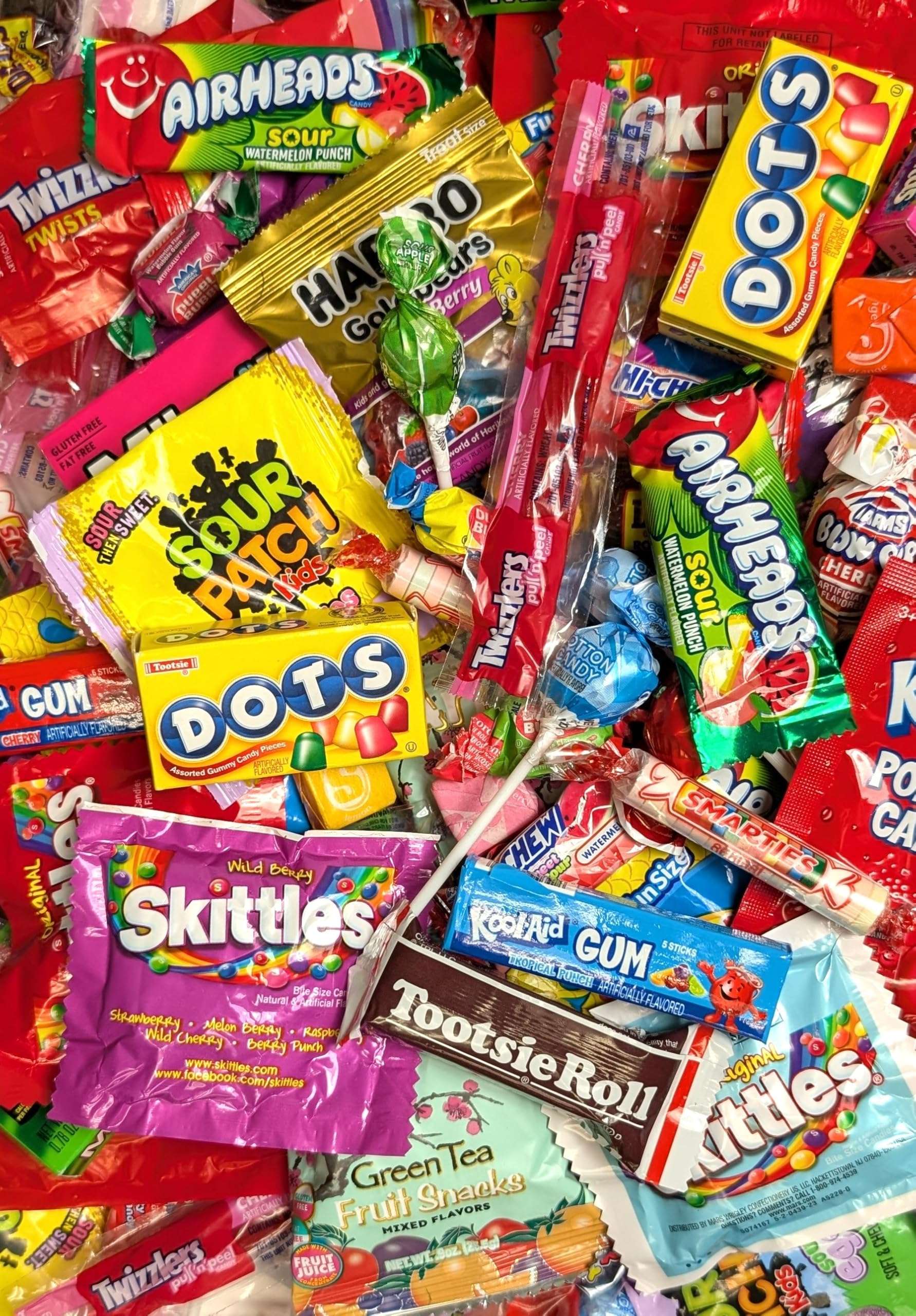 Pinata Candy Mix- Assorted Candy Variety Pack - 2 lb - Individually Wrapped - Piñata Mix - Sour Candies, Bubble Gum, Fruity Sweets, Chewy Sweets- Large Bulk Candies For Party Bags - Father's Day - Image 1