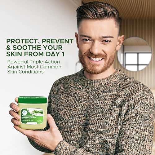 MED PRIDE Petroleum Jelly with Aloe Vera & Vitamin E, 13 oz – Skin Protectant and Moisturizing Ointment for Dry or Irritated Skin, Rashes, Chapped Lips, Minor Cuts, Burns and Diaper Rash - Image 5