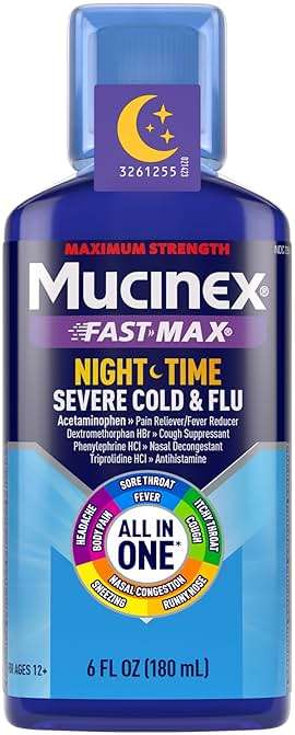 Mucinex Fast-Max Kickstart Severe Cold and Flu Medicine for Adults, Liquid Cold Medicine & Cough Medicine for Adults, Generic Expectorant Guaifenesin & Cough Suppressant Dextromethorphan, 2x6 fl oz - Image 12