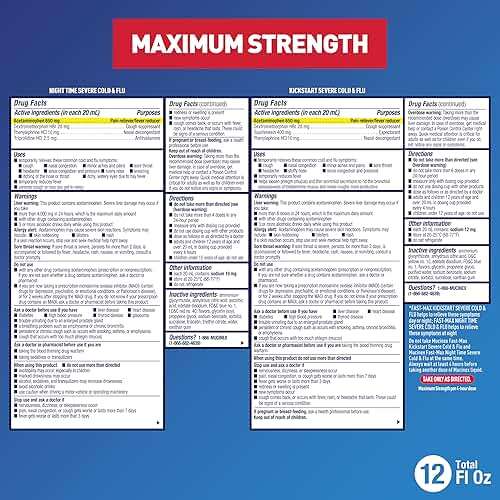 Mucinex Fast-Max Kickstart Severe Cold and Flu Medicine for Adults, Liquid Cold Medicine & Cough Medicine for Adults, Generic Expectorant Guaifenesin & Cough Suppressant Dextromethorphan, 2x6 fl oz - Image 5