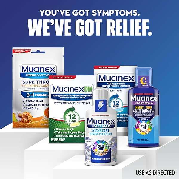 Mucinex Fast-Max Kickstart Severe Cold and Flu Medicine for Adults, Liquid Cold Medicine & Cough Medicine for Adults, Generic Expectorant Guaifenesin & Cough Suppressant Dextromethorphan, 2x6 fl oz - Image 7