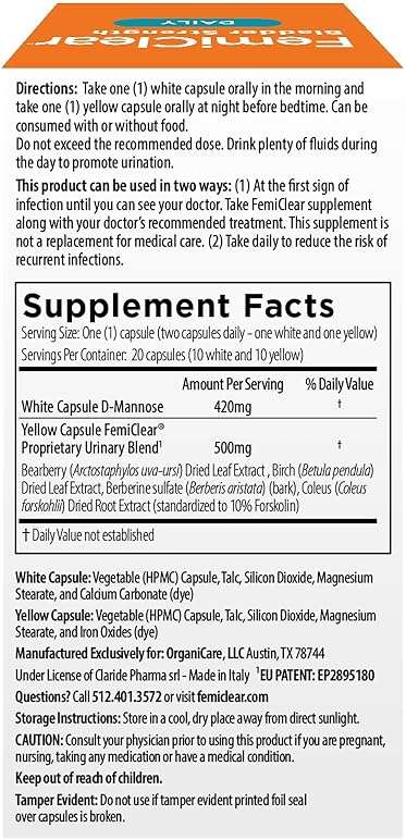 FemiClear Daily Urinary Tract Flush for Women & Men, 20 Capsules | Day & Night Urinary Support, D-Mannose Supplement, Urinary Tract Health Supplement - Image 9