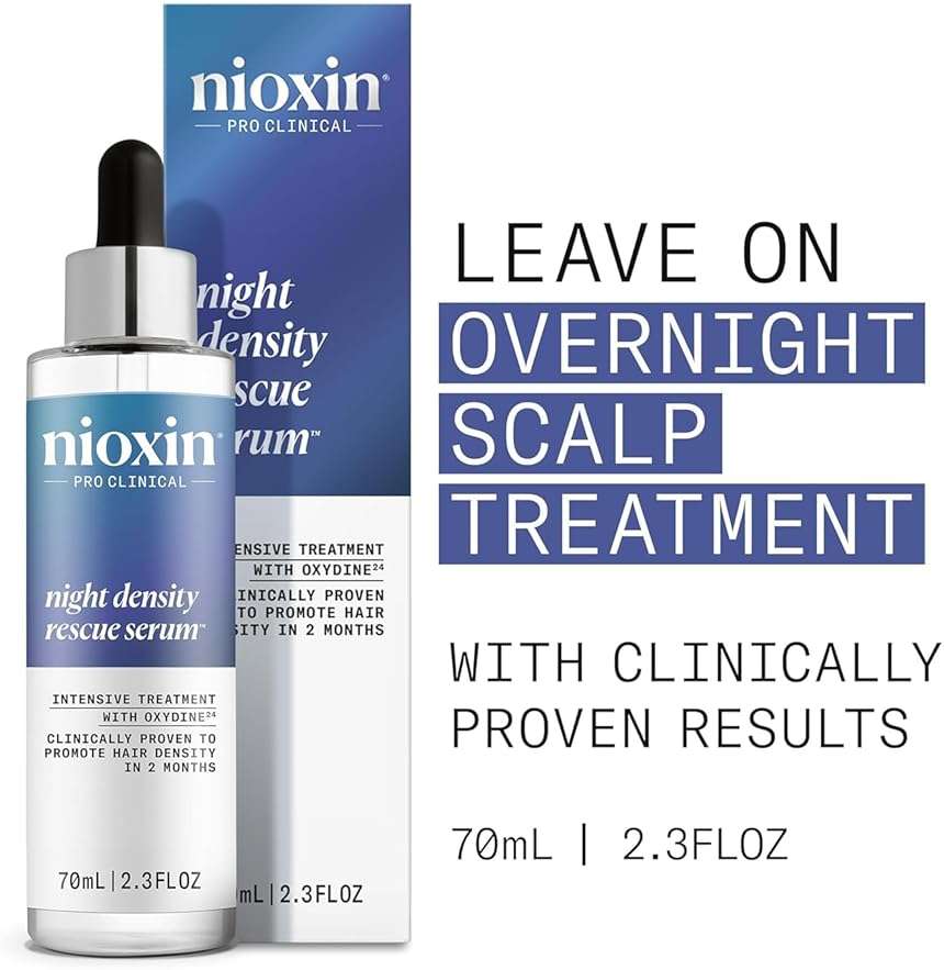 Nioxin Hair Fall Defense, Intensive Daily Leave-In Treatment with Caffeine + Night Density Rescue Serum, Overnight Thickening, Night and Day Treatment | Bundle - Image 3