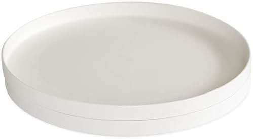 Nordic Ware 10-Inch Meal Plate, Set of 2, White, Microwave Safe Polypropylene - Image 5