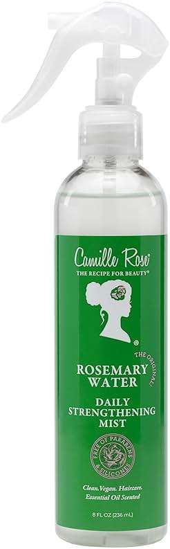 Camille Rose Rosemary Water, Daily Hair Strengthening Mist – Hydrating Refresher Spray with Rosemary Oil, Peppermint & Aloe Vera, 8 Oz Ea - Image 1