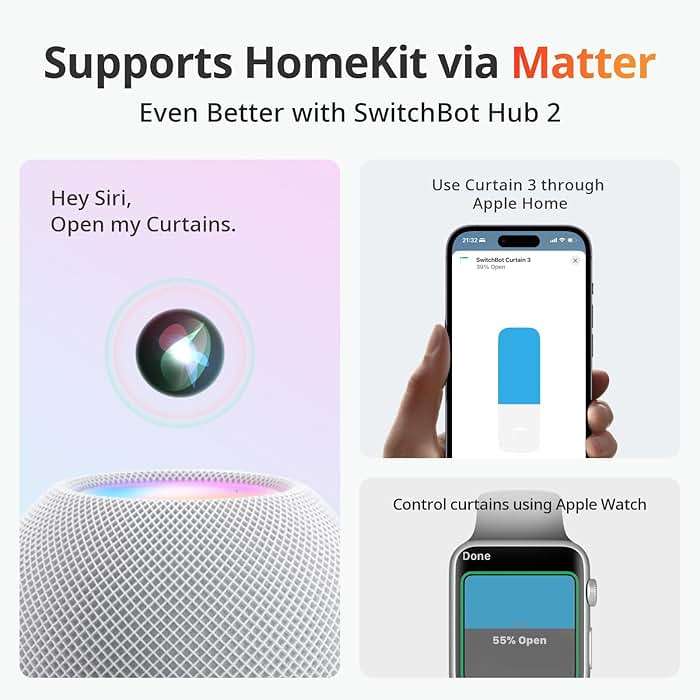 SwitchBot Automatic Curtain Opener - Bluetooth Remote Control Smart Curtain with App/Timer, Upgraded High-Performance Motor, Add Hub to Work with Alexa, Google Home, HomeKit - Image 9