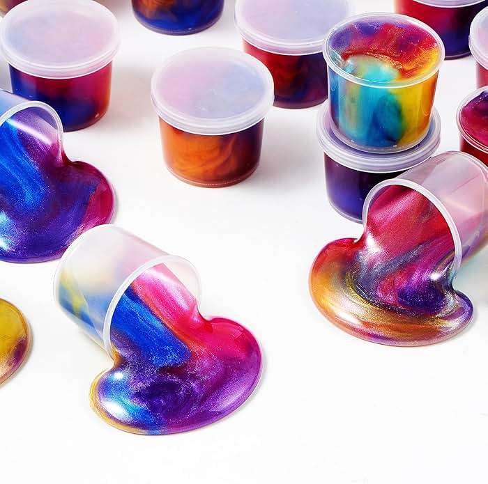 JOYIN Slime Party Favors, 36 Pack Galaxy Slime Cup - Stretchy, Non-Sticky, Mess-Free, Stress Relief, and Safe - Toys for Girls and Boys - Classroom Reward, Party Supplies - Image 8