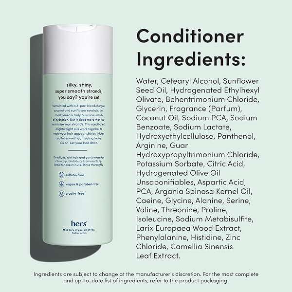 HIMS and HERS Triple Threat Shampoo - Conditioner and 2% Minoxidil Set - Biotin - Saw Palmetto and Pumpkin Seed Oil - Regrowth for Women - Color-Safe - Paraben-Free - Napa Rose - 3 Count - 6.4 Fl Oz - Image 7