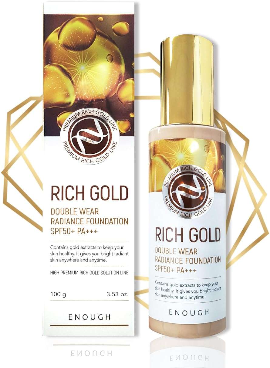 Enough Rich Gold, Double Wear Radiance Foundation, SPF 50+ PA+++, #23, 3.53 oz (100 g) - Image 3