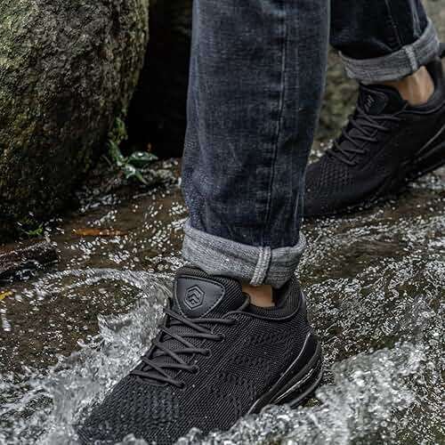 LARNMERN Men Non Slip Work Sneakers Water Resistant Food Service Zapatos Trabajo Antideslizantes Walking Shoes Waterproof Shoes Slip-on - Image 3