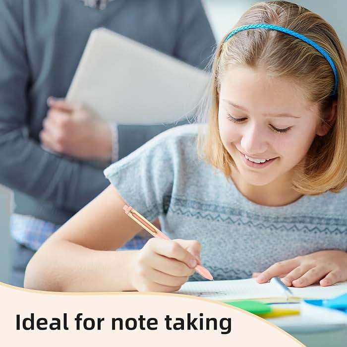 NUSIGN Gel Pens, 5 Pcs 0.5mm Retractable Quick Dry Black Ink Fine Point Rolling Ball Gel Pen, Smooth Writing No Bleed for Journaling Note Taking, Home School Office Supplies - Image 9