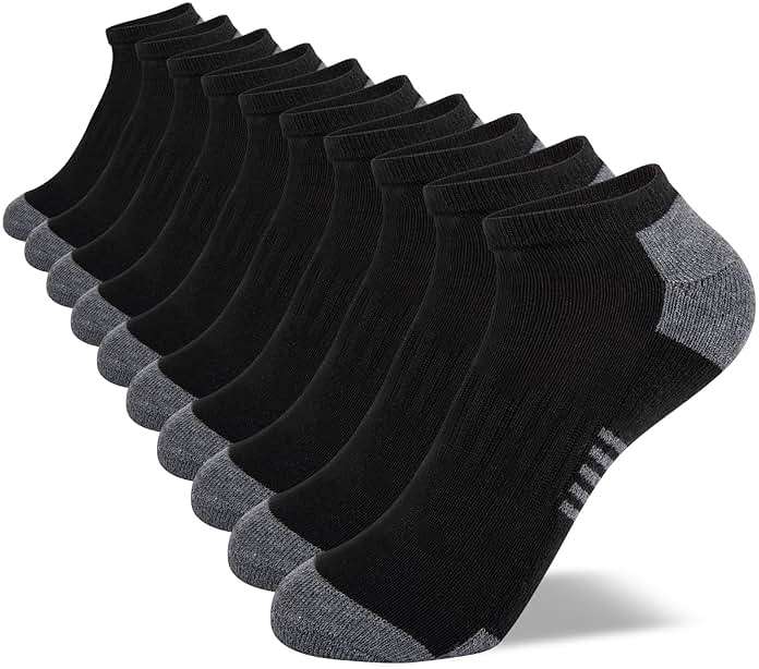 Comfoex 10 Pairs Boys Socks Low Cut Ankle Socks For Kids 8-10 4-6 6-8 Years Old Short Athletic Socks With Cushioned Sole - Image 7