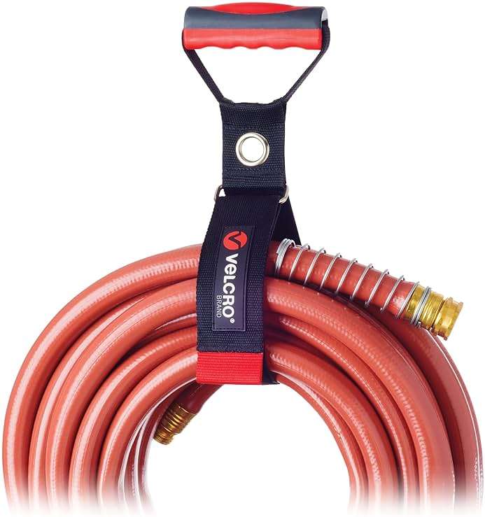 Velcro Brand Heavy Duty Carrying Strap with Handle | Holds 100 Pounds | Extension Cord Storage, Easily Transport or Hang Garden Hoses | Durable Garage Organization | Medium, Wraps 5.5 Inch Diameter - Image 2