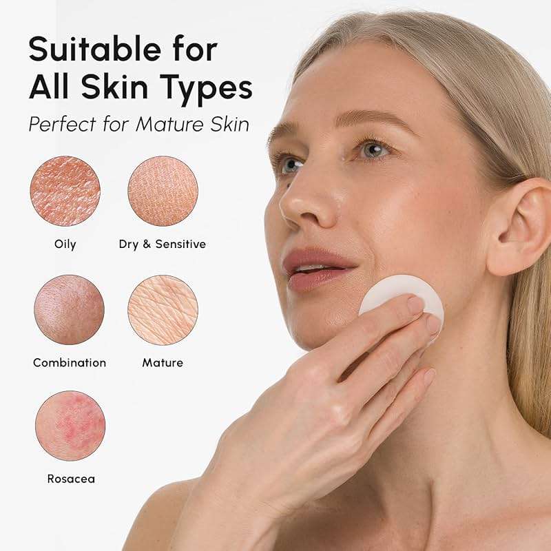 MAREE Glycolic Acid Pads - Toner Pads for Face Cleansing - Exfoliating Pad with Tea Tree Oil, Salicylic Acid & Vitamins E, B3, B5 - Facial Polishes & Peels, Skin Pore Resurfacing & Radiance - 50 Count - Image 8