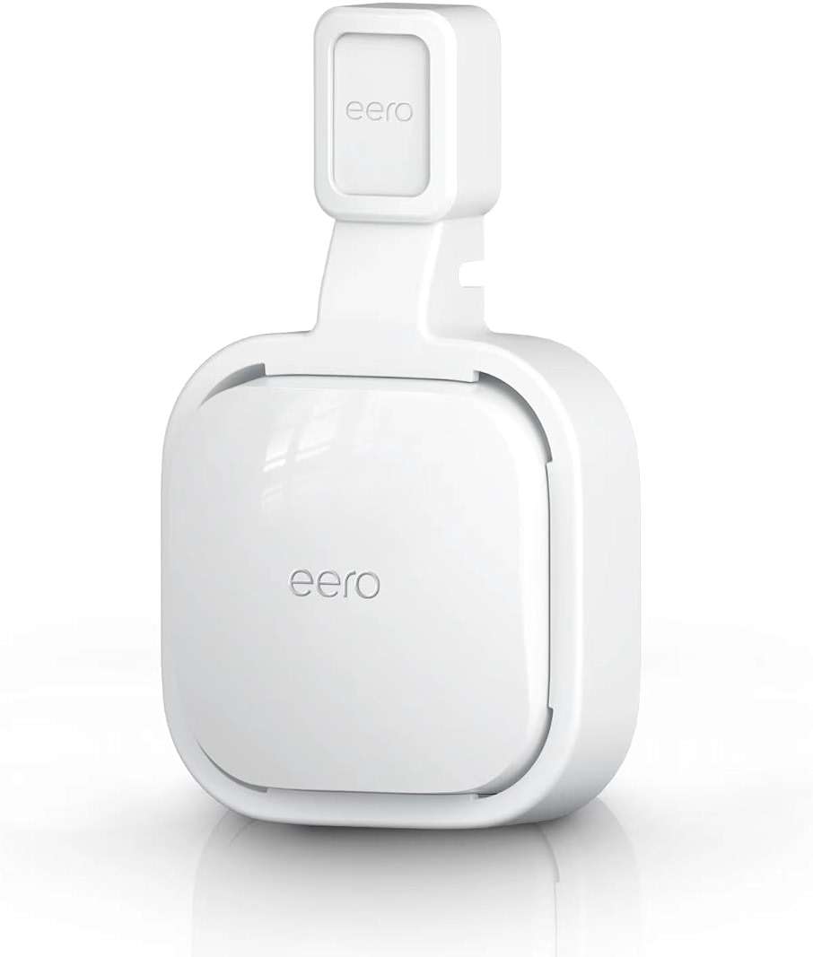 Wall Mount Holder for eero Pro 6e/Pro 6 Mesh Wi-Fi System,Outlet Wall Mount Stand Bracket for eero Pro 6e tri-Band Mesh,Wall Bracket for eero Pro 6 Extender Router Wire Organizer (1) - Image 1