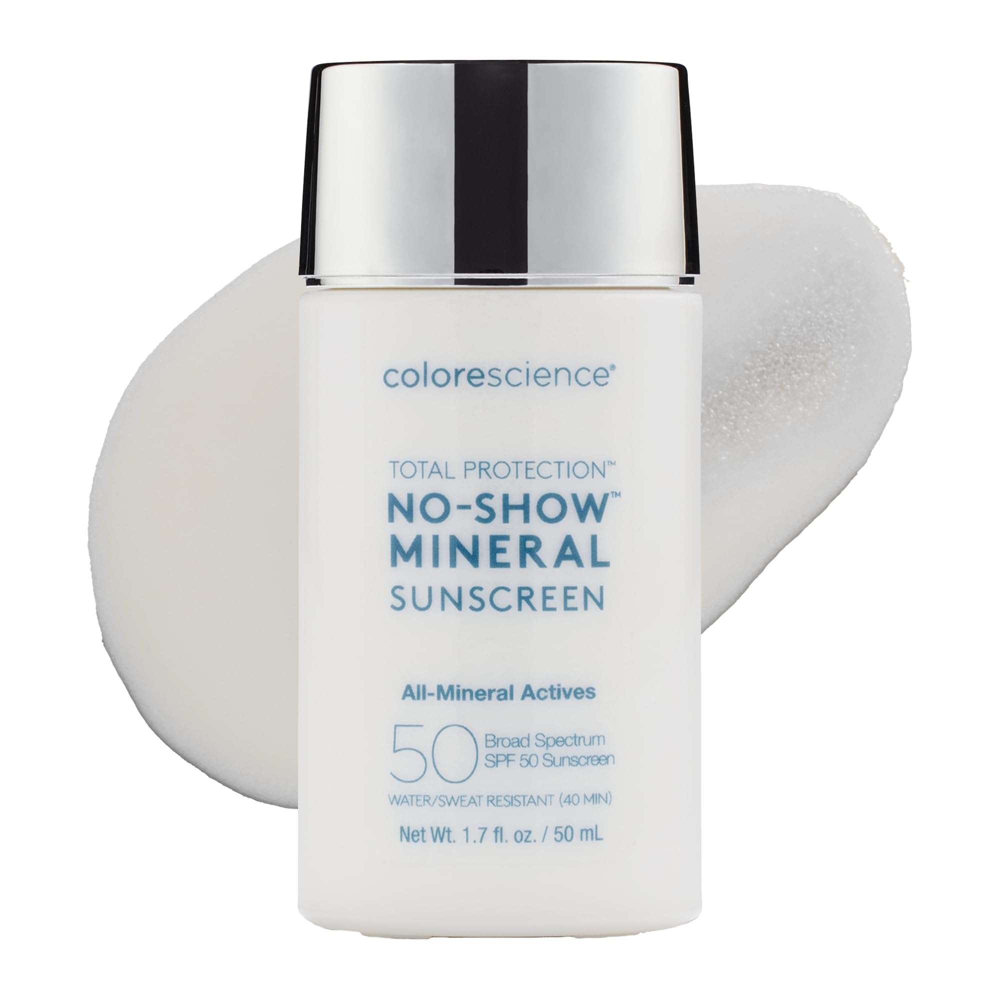 Colorescience Total Protection™ No-Show™ Mineral Sunscreen SPF 50, 100% Invisible all-mineral sunscreen for all skin tones & types - Image 1