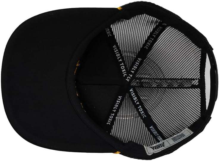 Visibly Toxic Funny Trucker Hat for Men & Women, Embroidered Mesh Snapback Cap, Breathable Vintage Style, Adjustable Ball Cap - Image 4