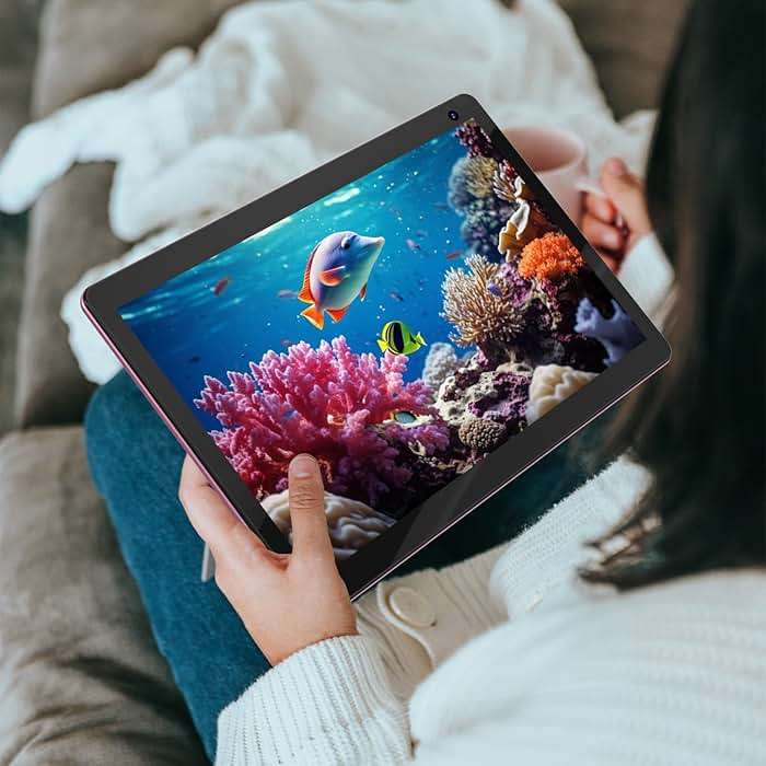 COOPERS Tablet 10 inch, Android 15 Tablet, 32GB ROM 1TB Expand Computer Tablets, Quad Core Processor 6000mAh Battery, 1280x800 IPS Touch Screen, 2+8MP Dual HD Camera, Bluetooth WiFi Tablets PC - Image 5