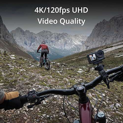 DJI Osmo Action 4 Adventure Combo, Waterproof Action Camera with 1/1.3" Sensor, 4K/120fps Video, Stunning Low-Light, 8h Extended Battery Life with 3 Batteries, 1.5m Extension Rod, Battery Case - Image 6