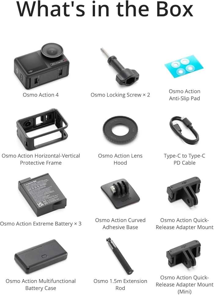 DJI Osmo Action 4 Adventure Combo, Waterproof Action Camera with 1/1.3" Sensor, 4K/120fps Video, Stunning Low-Light, 8h Extended Battery Life with 3 Batteries, 1.5m Extension Rod, Battery Case - Image 8