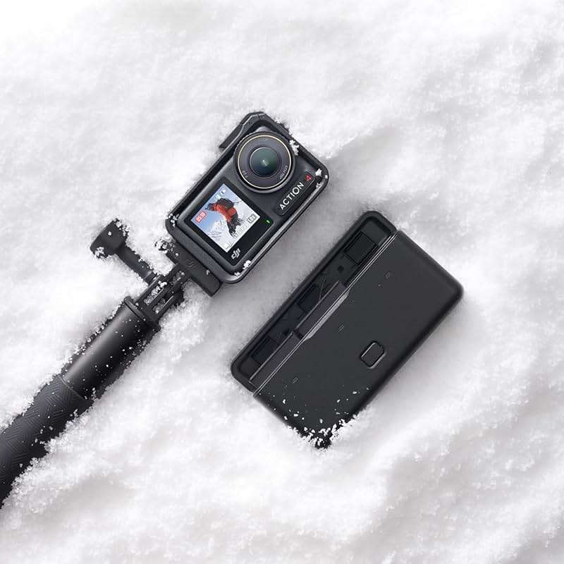 DJI Osmo Action 4 Adventure Combo, Waterproof Action Camera with 1/1.3" Sensor, 4K/120fps Video, Stunning Low-Light, 8h Extended Battery Life with 3 Batteries, 1.5m Extension Rod, Battery Case - Image 9