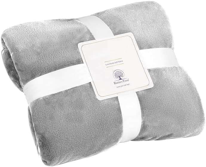 ButterTree 65" 50" Gray Throw Blanket for Mom - Christmas or Birthday Gift from Daughter or Son - Image 8