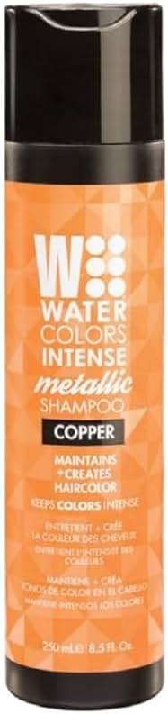 Watercolors INTENSE METALLIC Semi Permanet Color Depositing Shampoo-Sulfate & Paraben Free to Maintain & Enhance Hair Color 8 fl oz - COPPER - Image 1