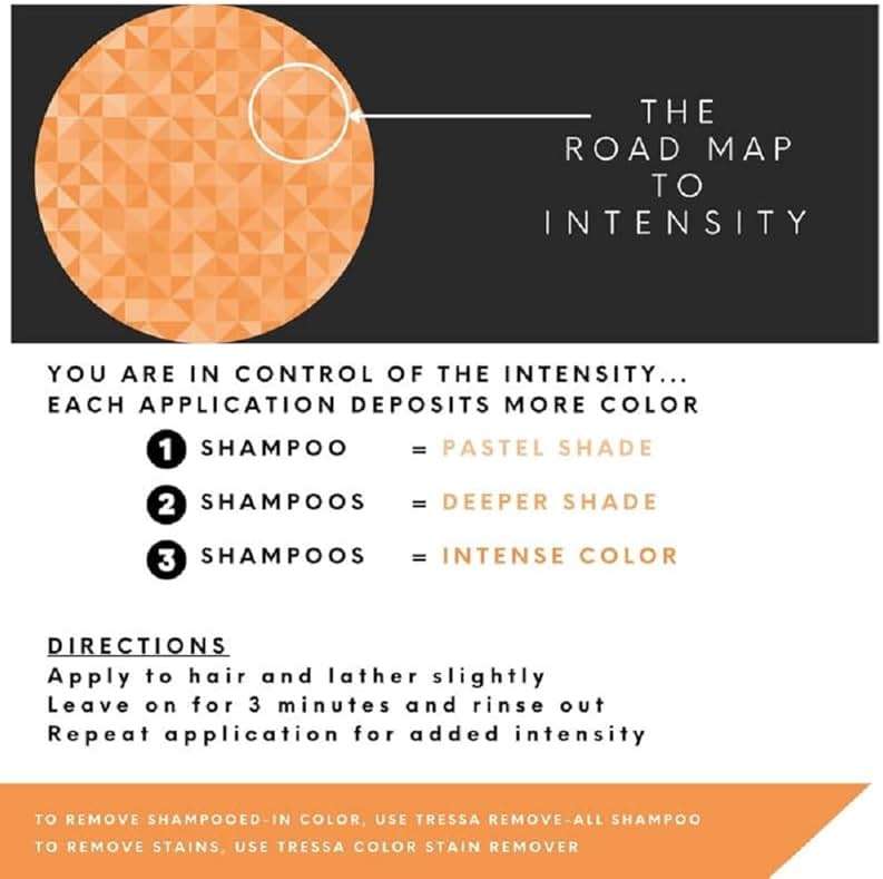 Watercolors INTENSE METALLIC Semi Permanet Color Depositing Shampoo-Sulfate & Paraben Free to Maintain & Enhance Hair Color 8 fl oz - COPPER - Image 4