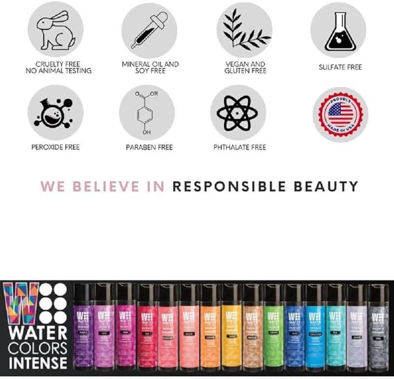 Watercolors INTENSE METALLIC Semi Permanet Color Depositing Shampoo-Sulfate & Paraben Free to Maintain & Enhance Hair Color 8 fl oz - COPPER - Image 6