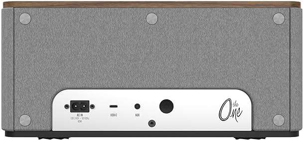 Klipsch The One Plus Premium Bluetooth Speaker System with Two 2.25” Full Range Drivers, 4.5” Woofer, Bluetooth 5.3 with Up to 40 ft. of Distance, Walnut - Image 5