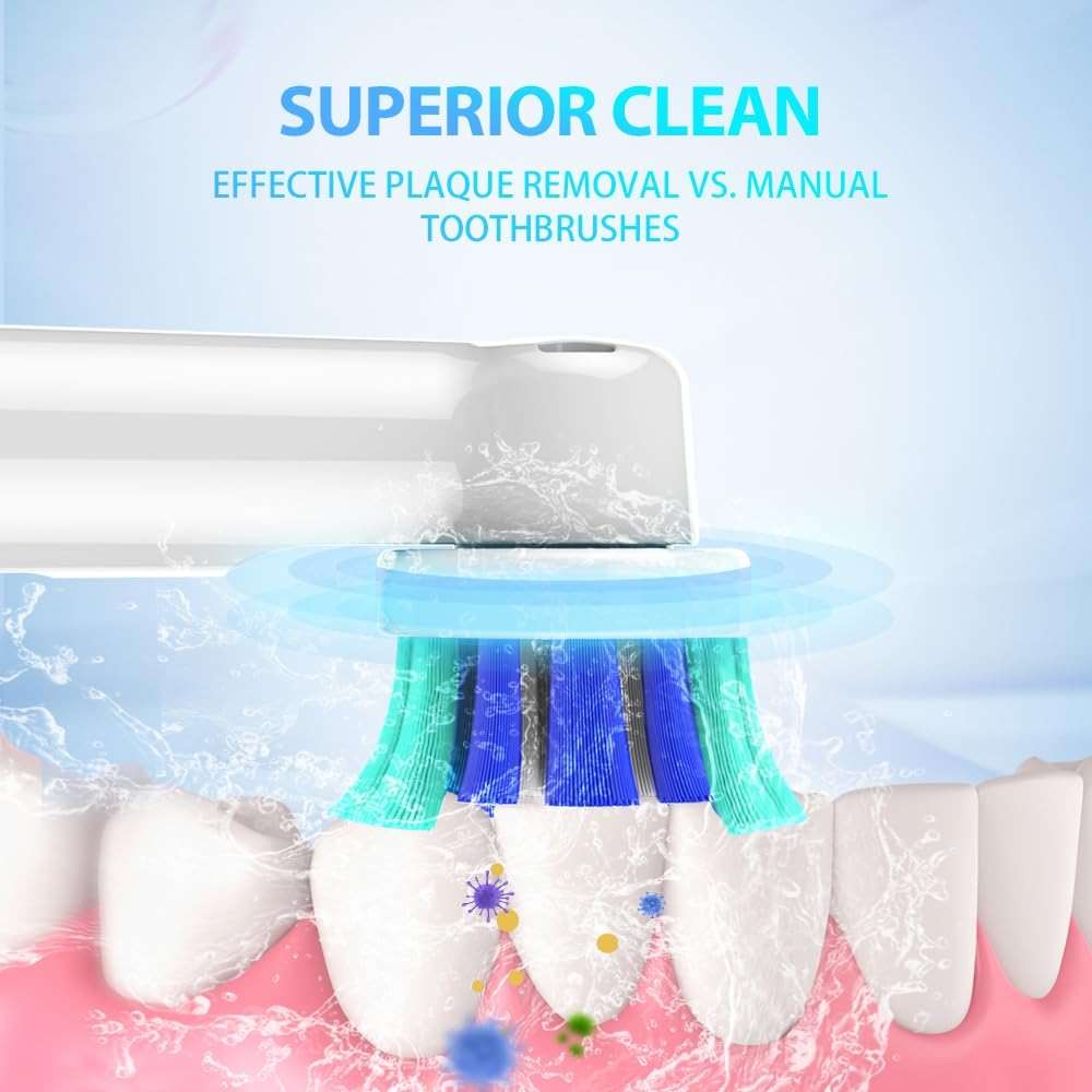 Replacement Toothbrush Heads for Oral B Braun(Individually Packaged),8 Pack Professional Electric Toothbrush Heads Compatible with Oral B 7000/Pro 1000/9600/ 5000/3000/8000 (8 Count) - Image 3