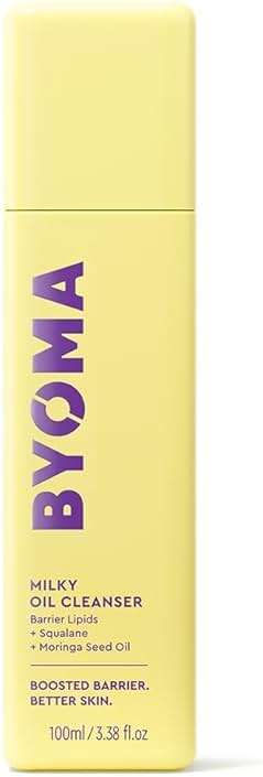 BYOMA Milky Oil Cleanser - Hydrating Facial Cleanser for Skin Barrier Repair - Tri-Ceramide Face Wash for Sensitive Skin & All Skin Types - Deeply Hydrated Skin, No Oily Residue - 3.38 fl oz - Image 1