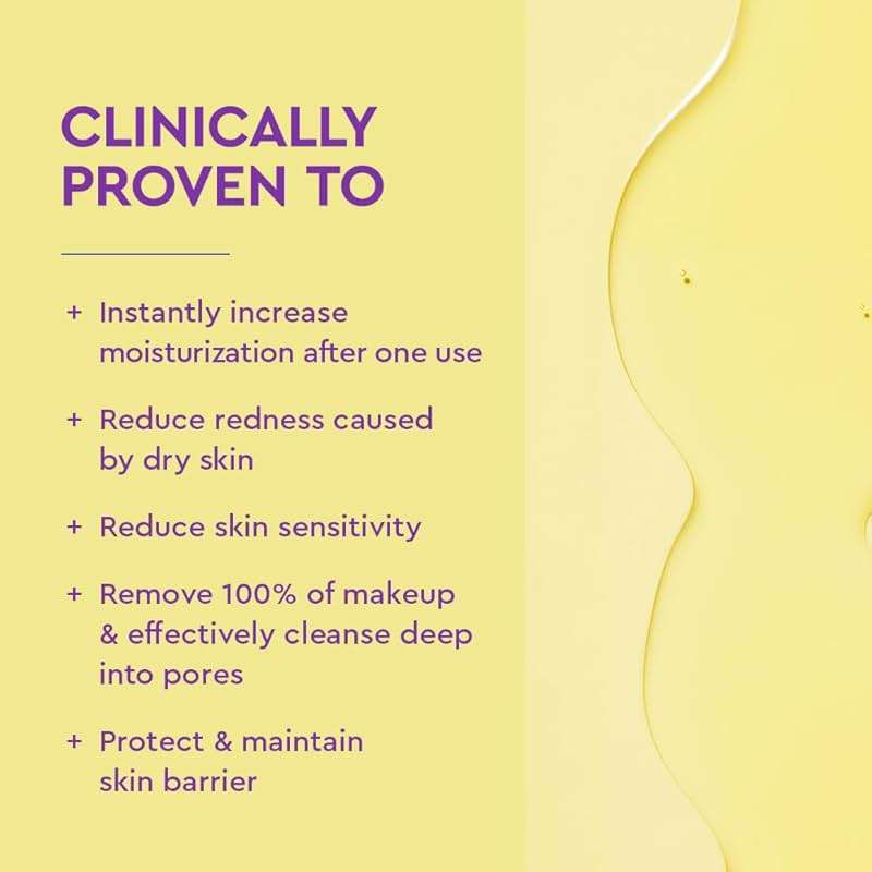 BYOMA Milky Oil Cleanser - Hydrating Facial Cleanser for Skin Barrier Repair - Tri-Ceramide Face Wash for Sensitive Skin & All Skin Types - Deeply Hydrated Skin, No Oily Residue - 3.38 fl oz - Image 2