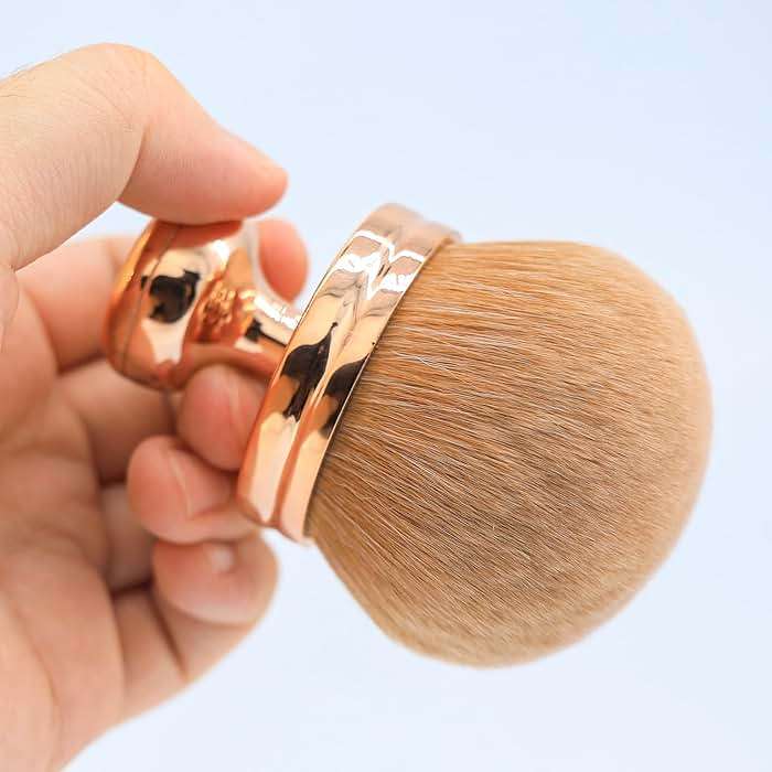 Extra Large Body Makeup Brush For Self Tanner, Self Tan Back Applicator, 74mm Wide-headed Kabuki Brush For Bronzers Blend Self Tanning Applicator, Oval Face Leg Makeup Brush With Drawstring Bag - Image 5