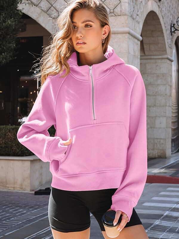AUTOMET Womens Hoodies Fleece Fall Fashion Outfits Workout Sweatshirts Y2k Winter Zip Up Jackets Oversized Tops Clothes 2026 - Image 5