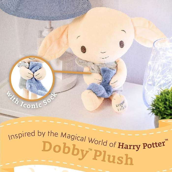 Kids Preferred Harry Potter Dobby Plush Stuffed Animal The Lovable House Elf Holding His Iconic Sock for Babies, Toddlers, and Kids 15 inches - Image 3