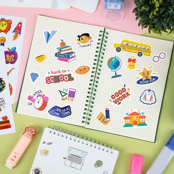 School Stickers for Scrapbooking, 256Pcs First Day of School Teacher Reward Cute Back to School Stickers for Teens Toddler Students Classroom Decorations - Image 5