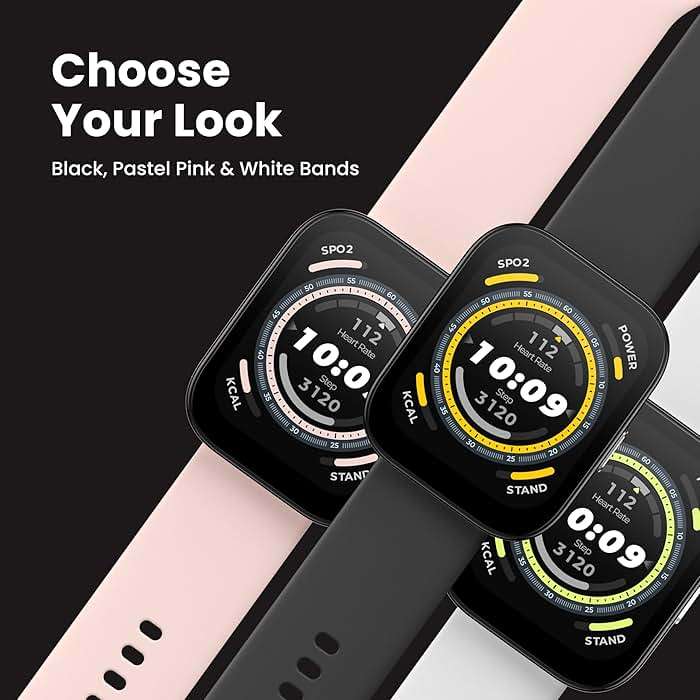 Amazfit Bip 5 Smart Watch 46mm, GPS, Amazon Alexa Built-in, Bluetooth Calling, 10-Day Battery, Heart-Rate & VO2 Max, Sleep Health Monitoring, AI Fitness Tracker App, for Android & iPhone, Black - Image 4