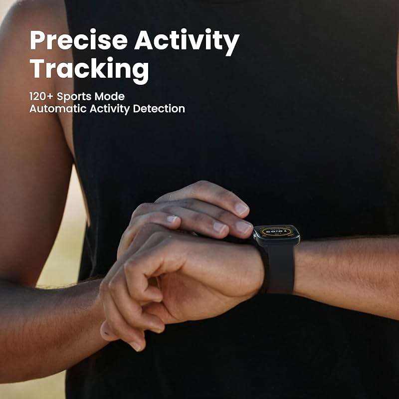 Amazfit Bip 5 Smart Watch 46mm, GPS, Amazon Alexa Built-in, Bluetooth Calling, 10-Day Battery, Heart-Rate & VO2 Max, Sleep Health Monitoring, AI Fitness Tracker App, for Android & iPhone, Black - Image 5