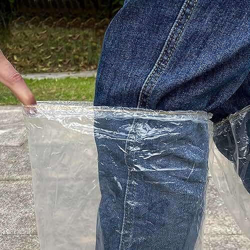 Fancystyle Disposable Plastic Boot and Shoe Covers 19 inch Tall Extra Large Resistant Water/Skid Resistant, Clear(80) - Image 6