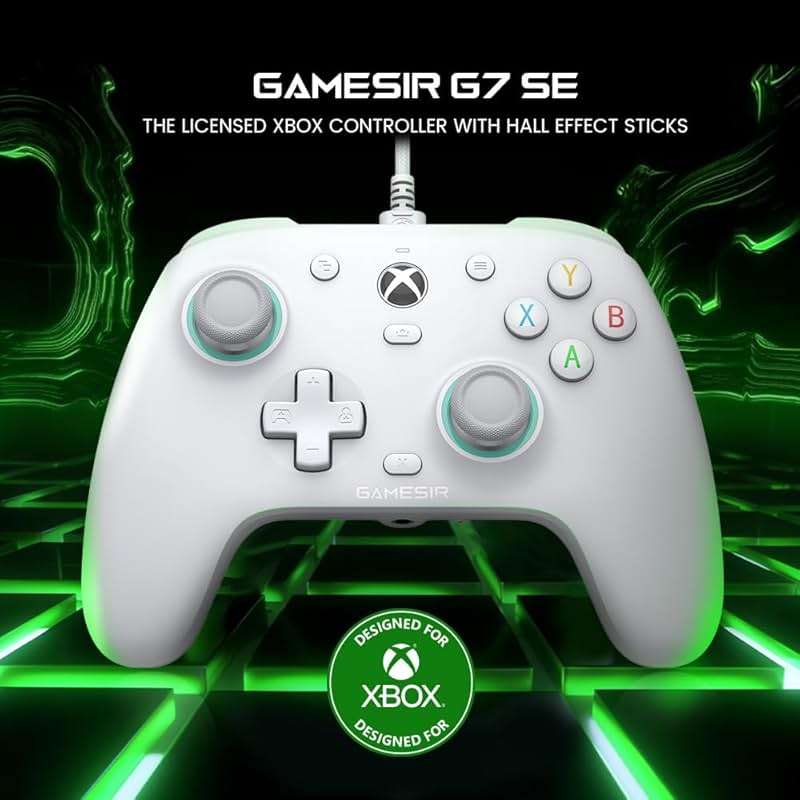 GameSir G7 SE Wired Controller for Xbox Series X|S, Xbox One & Windows 10/11, Plug and Play Gaming Gamepad with Hall Effect Joysticks/Hall Trigger, 3.5mm Audio Jack - Image 2