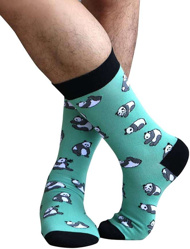 xiaomaizi Men's Funny and Colorful Patterned Dress Socks for Men Fun and Crazy Casual Crew Socks Size 7-13 - Image 2