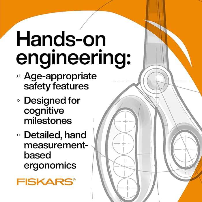 Fiskars 7" Student Scissors for Kids Ages 12-14, Scissors for School or Crafting, Back to School Supplies, Blue - Image 3