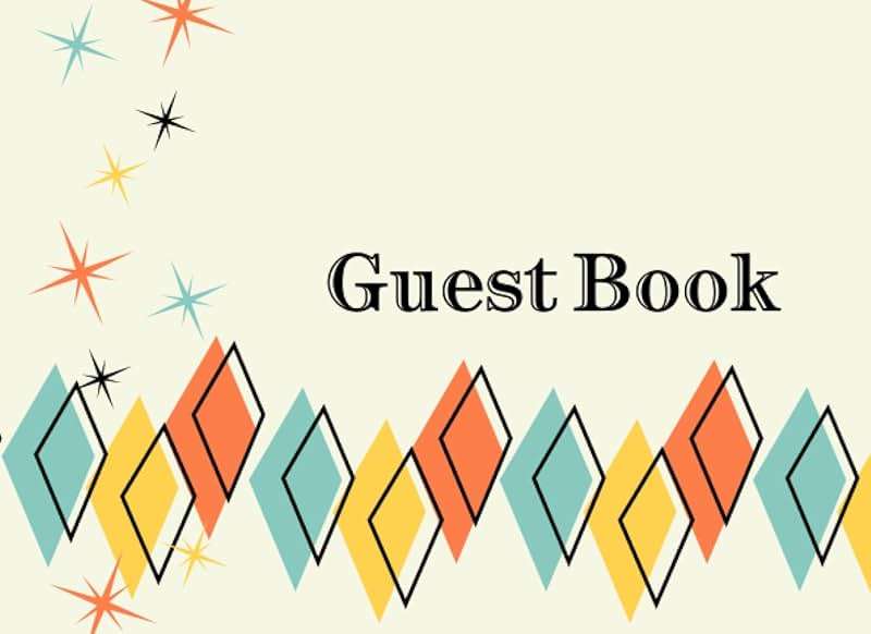 Guest Book: Atomic Guest Book, Guest Book for Vacation Rentals, Airbnb, VRBO, Vacation Home, Bed & Breakfast, Visitor Guest Book - Image 1