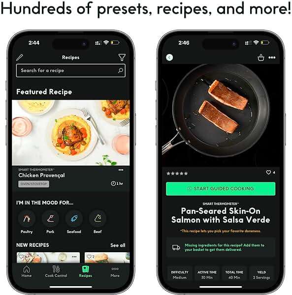 CHEF iQ Sense Smart Wireless Meat Thermometer with 3 Ultra-Thin Probes, Unlimited Range Bluetooth Meat Thermometer, Digital Food Thermometer for Remote Monitoring of BBQ Grill, Oven - Image 4