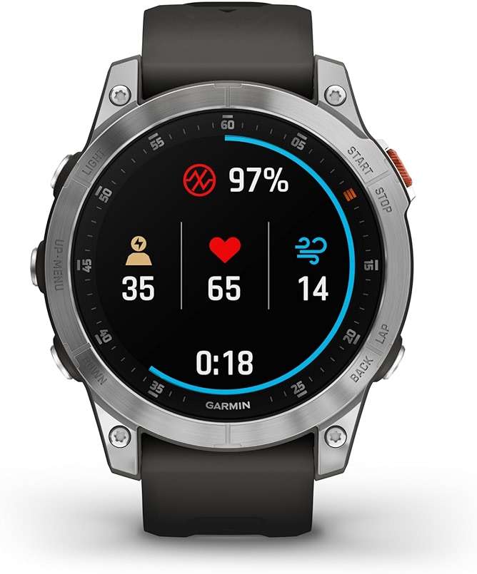 Garmin epix Gen 2, Premium Active smartwatch, Touchscreen AMOLED Display, Adventure Watch with Advanced Features, Slate Steel (Renewed) - Image 3
