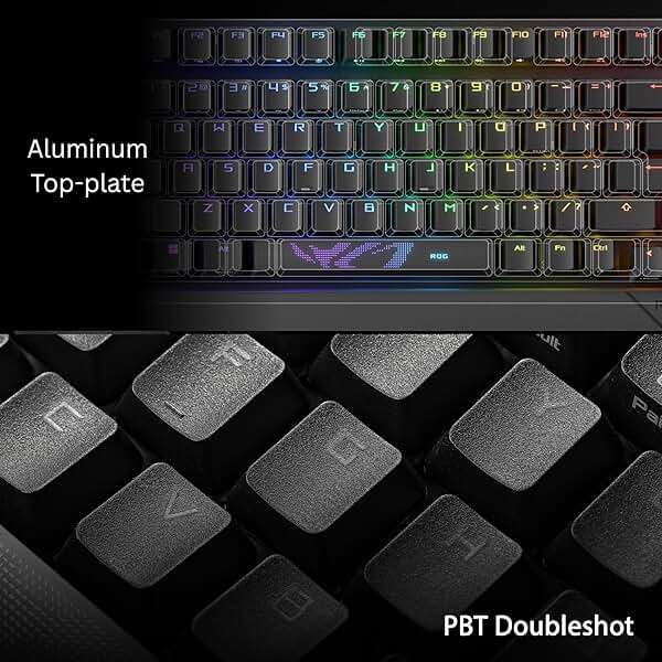 ASUS ROG Strix Scope II 96 Wireless Mechanical Gaming Keyboard – 96% Full-Size, Tri-Mode Connectivity, Hot Swappable Pre-lubed ROG NX Snow Linear Switches, PBT Keycaps, RGB, PC/Mac Support-Black - Image 6