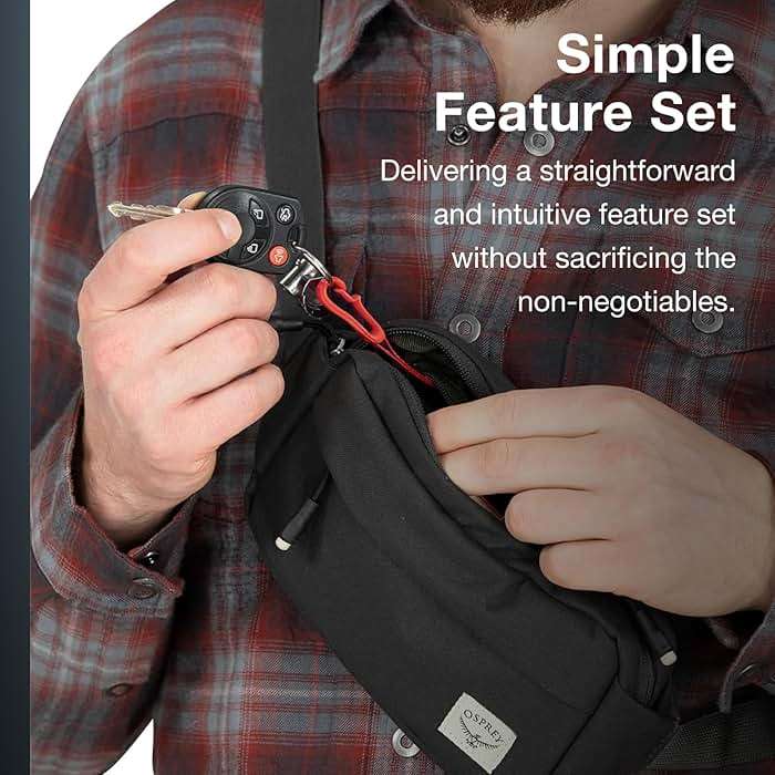 Osprey Arcane Everyday Waist Pack, Black - Image 5