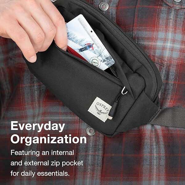 Osprey Arcane Everyday Waist Pack, Black - Image 6